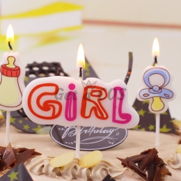 Birthdays Decoration Smokeless Baby Bottle Candles