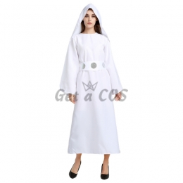 Women Halloween Costumes Star Wars Princess Leia Dress