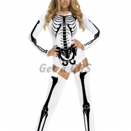 Scary Halloween Costumes Ghost Skull Bodysuit