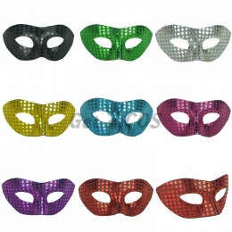Halloween Decorations Sequined Colorful Cloth Mask
