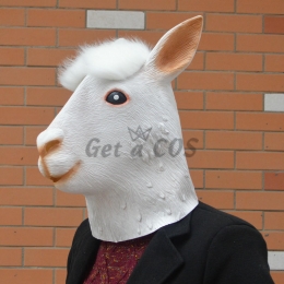 Halloween Decorations Alpaca Mask