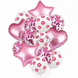 Wedding Decorations Aluminum Film Balloon Set