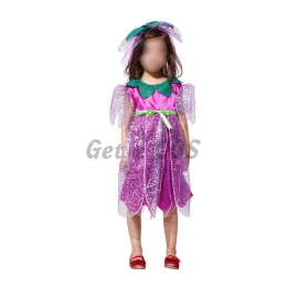 Fairy Costumes Purple Yarn Dress