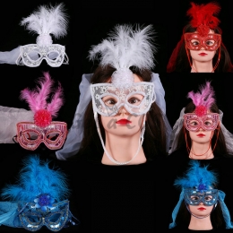 Halloween Decorations Lace Veil Mask