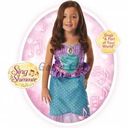 Mermaid Ariel Sing Princess  Girl Costume