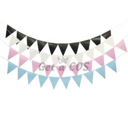 Birthdays Decoration Bronzing Pennant