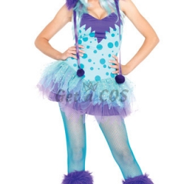 Women Halloween Costumes Pink Monster Suit