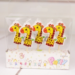 Birthdays Decoration Giraffe Candle
