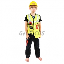 Boys Halloween Costumes Firemen Prop Clothes