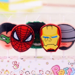 Birthdays Decoration Avengers Heroes Avatar Candle
