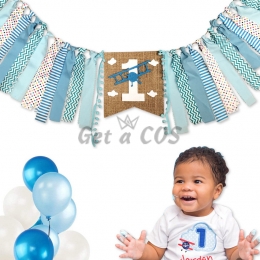 Birthdays Decoration Aircraft Series Pull The Flag