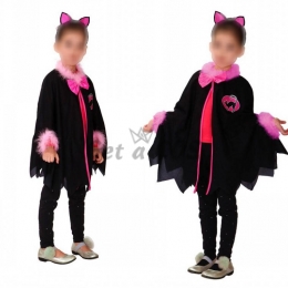Cat Girl Costume Black Cloak