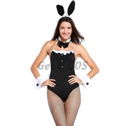 Halloween Costumes Black Rabbit Tight-fitting Dress