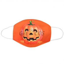 Halloween Face Mask Smiley Pumpkin