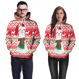 Couples Halloween Costumes Alpaca Elk Pattern