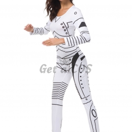 Women Halloween Costumes Bone Party Suit