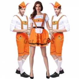 German Beer Festival Costumes Khaki Couple's Beer Suit For Halloween