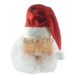 Christmas Decorations Santa Claus Vinyl Mask