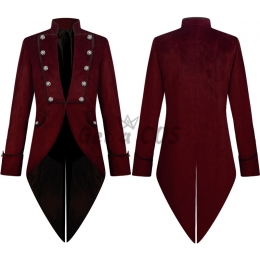 Men Halloween Costumes Medieval Punk Tuxedo