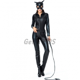Cat Leather Halloween Costume Cat Girl Night Performance Style