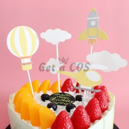 Birthdays Decoration Helicopter Insert Card