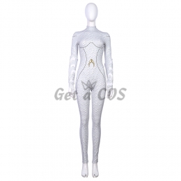 Aquaman Costume Queen Atlanna Cosplay White Suit - Customized