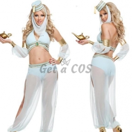 Women Halloween Costumes Aladdin Lamp India Suit
