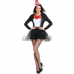 Women  Sexy Black Cat Girl Magician Costumes