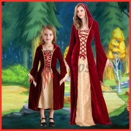 Family Halloween Costumes Retro Palace Dress