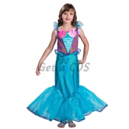 Girls Halloween Costumes Mermaid Princess Dress