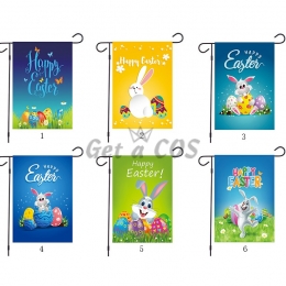 Garden Flags New Easter Bunny Eggs Style