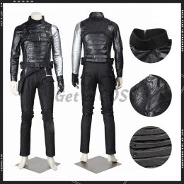 Hero Costumes Winter Soldier Bucky Cosplay - Customized