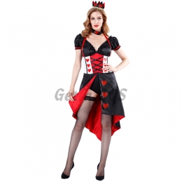 Halloween Costumes Queen Of Red Peach Princess Dress