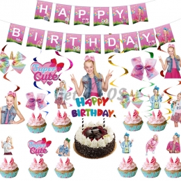 Birthdays Decoration JOJO Girl Hanging Flag