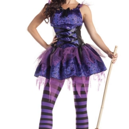 Witch Halloween Costumes Queen Stripe Clothes
