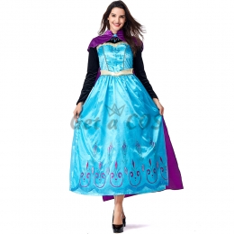 Women Halloween Movie Costumes European And American Ice Queen Dress