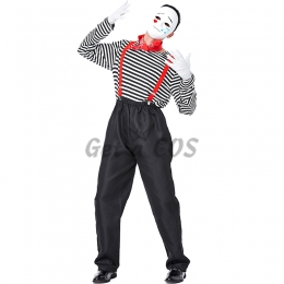 Funny Mime Actor Chaplin Style Costume