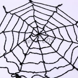 Halloween Decorations Velvet Spider Web