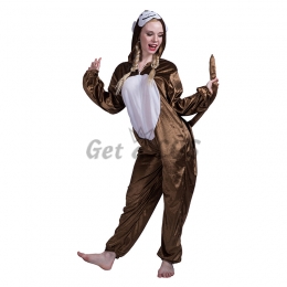 Women Halloween Costumes Monkey Pajamas Jumpsuit