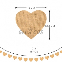 Wedding Decorations Love Heart Pull The Flag