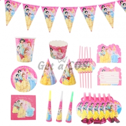 Tableware Cartoon Six Princesses Printing Kit