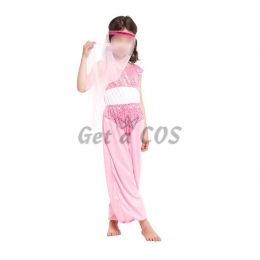 Aladdin Costume Kid's Pink Princess Dress
