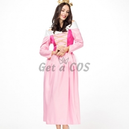 Disney Halloween Costumes Party Pink Princess Dress