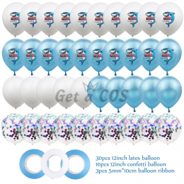 Wedding Decorations Shark Sequin Balloon