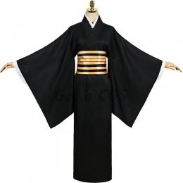 Anime Costumes Demon Slayer Nakime Cosplay