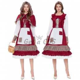 Adult Halloween Costumes Little Red Riding Hood Maid Clothes