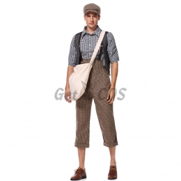 Halloween Costumes Detective Send Newspaper Clothes