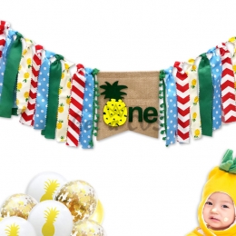 Birthdays Decoration Summer Pineapple Pull The Flag