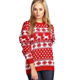 Christmas Sweater Reindeer Pattern