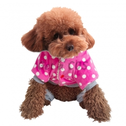 Pet Halloween Costumes Dot Plus Velvet Suit